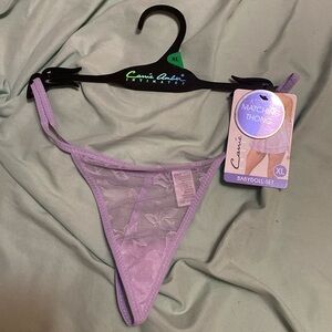 Fairy NWT Carie Amber lingerie lavender purple thong